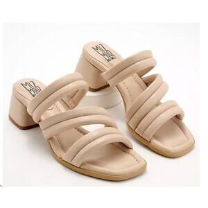 Miz Mooz NYC Oceana Heels Sandals Cream Leather Size 9/9.5 US 40 EU NIB Wedding